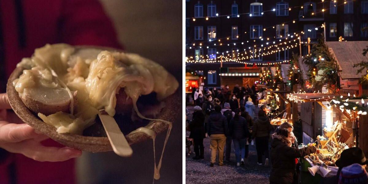 Xmas Raclette Montreal's Atwater Market Is Hosting A Giant Christmassy Raclette Party ...