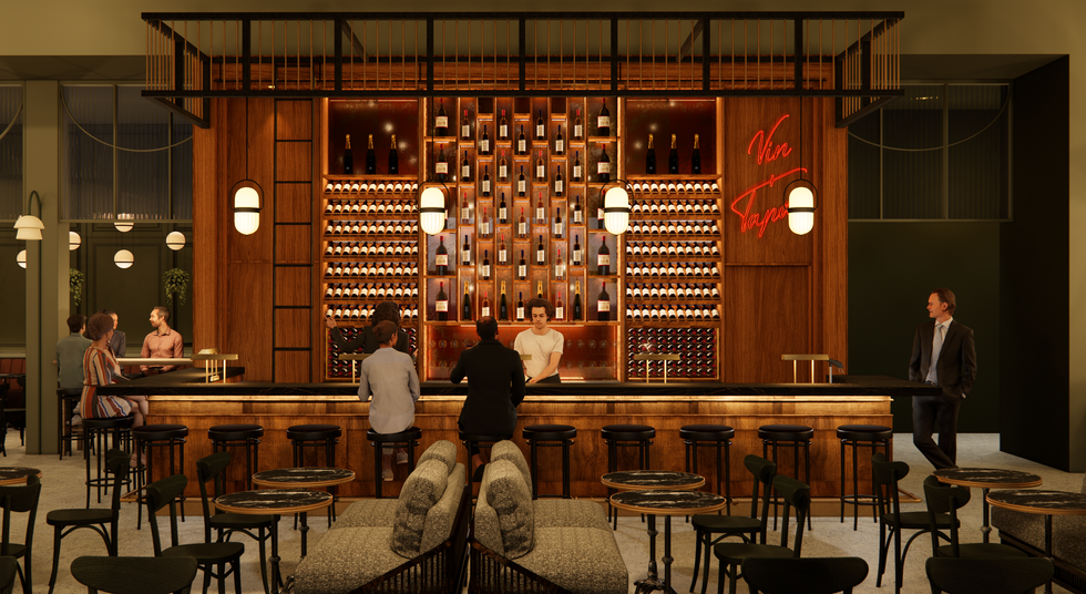 Rendering of Le Fou Fou at Montreal's Royalmount.