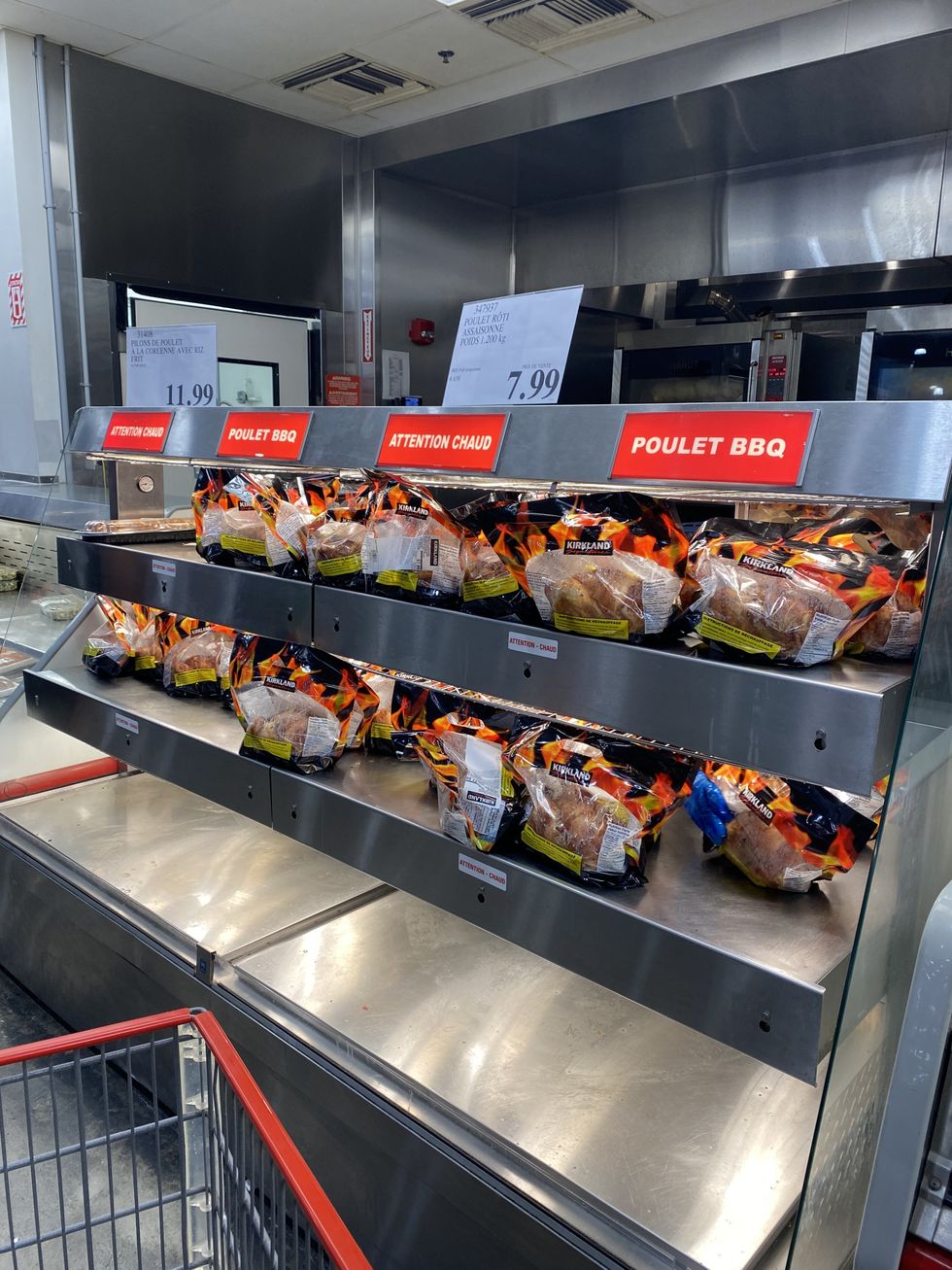 Rotisserie chickens from Costco.