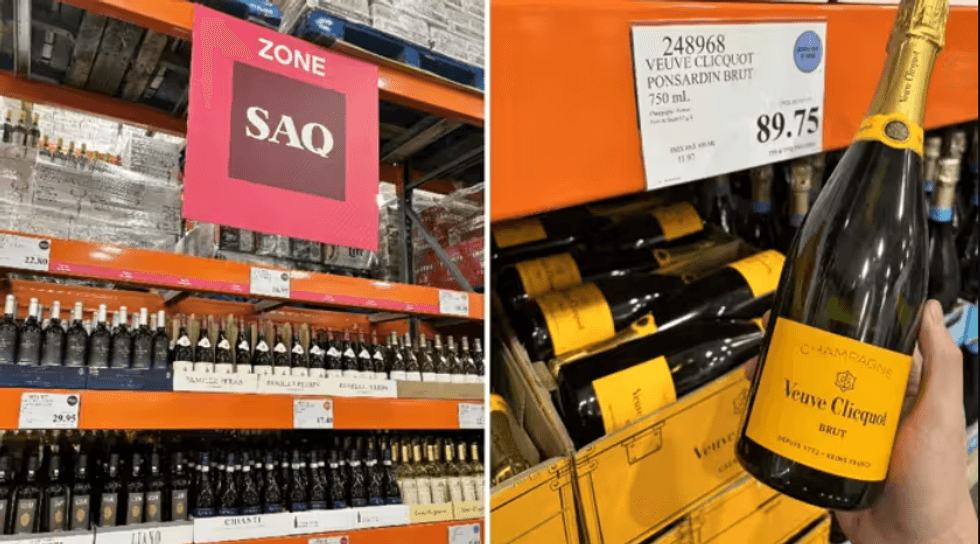SAQ products at Costco.
