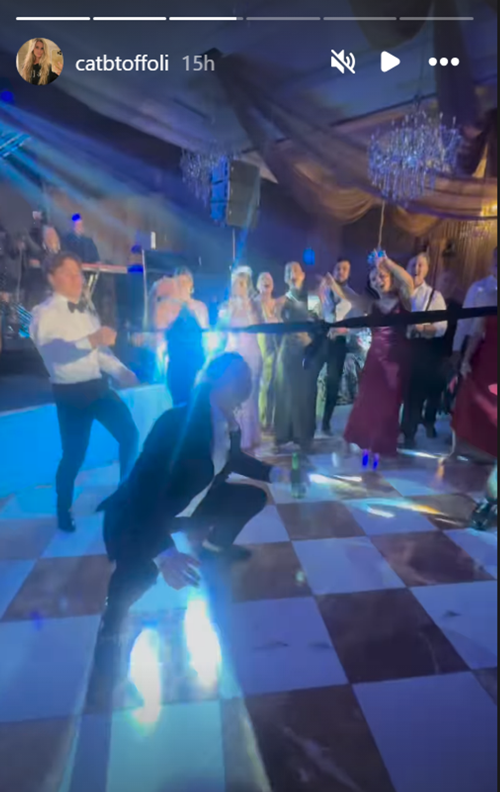 Screenshot from Nick Suzuki's wedding