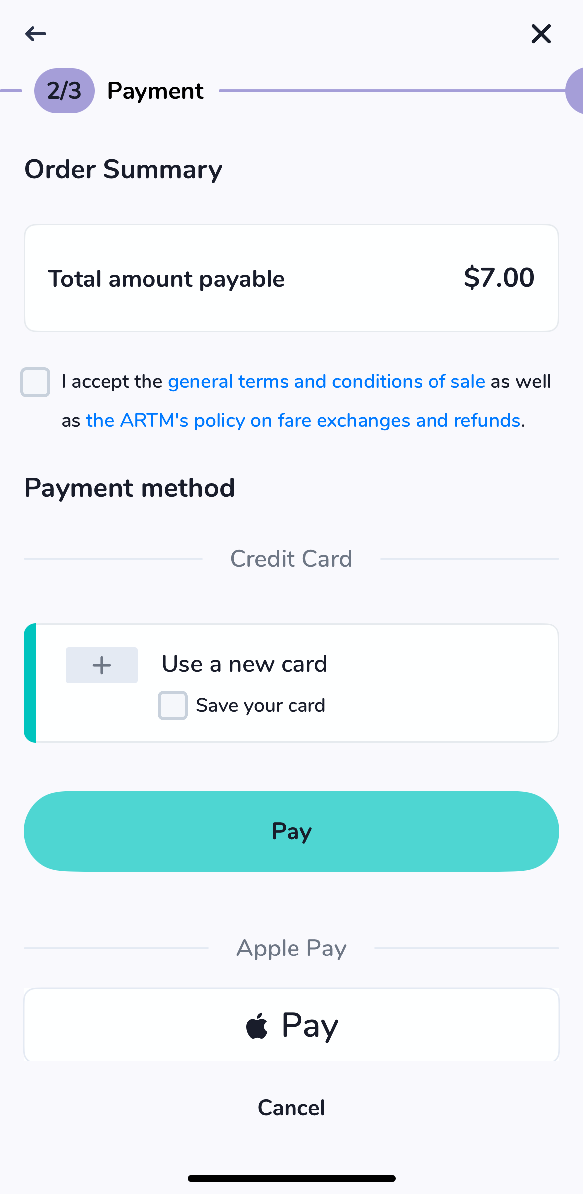 Screenshot of the Chrono app, which Montrealers can now use to reload their OPUS cards.