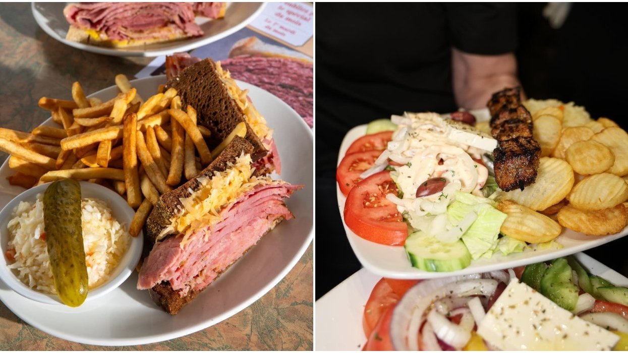 Smoked meat, Marathon Souvlaki.