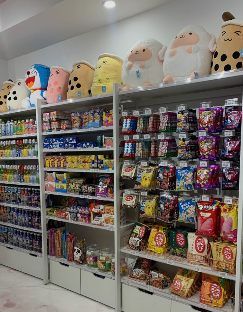 Snacks in the new grocery store.