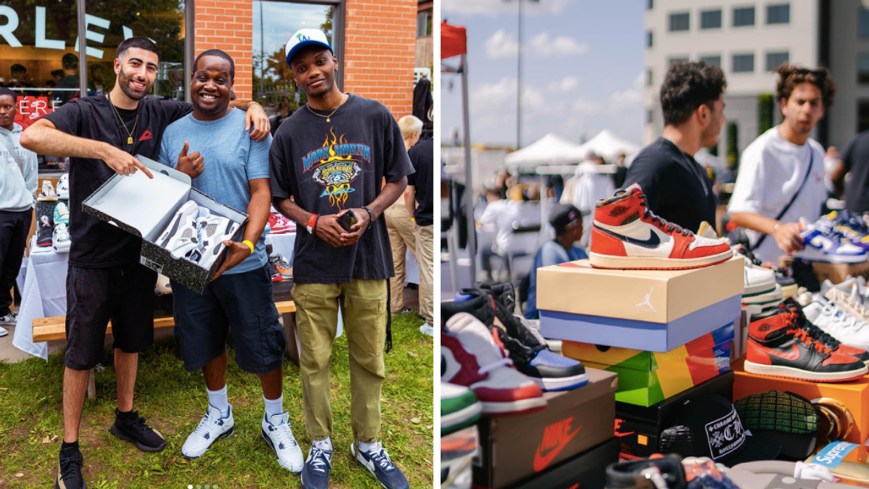 Sneakpeak sneaker sale in Montreal.