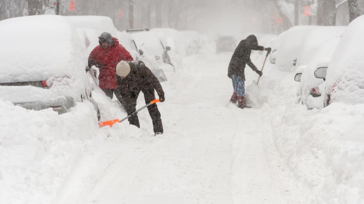 Snow storm in Montreal