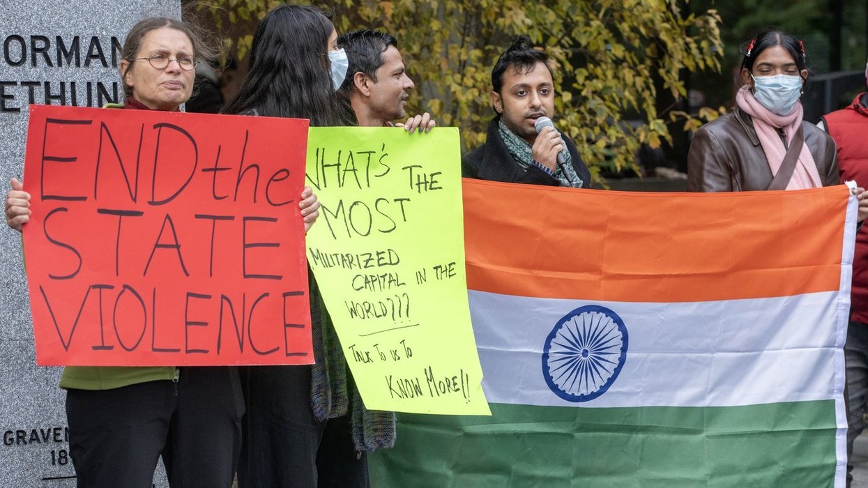Solidarity with Indian protesters in Montreal