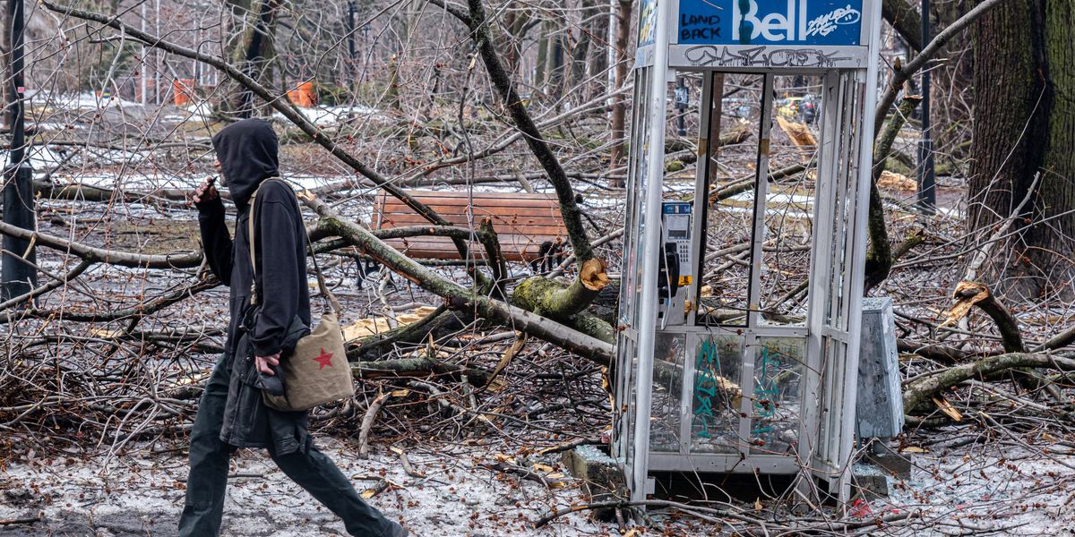 More than 200,000 households in Quebec are still without power after yesterday's ice storm More than 200,000 households in Quebec are still without power after yesterday's ice storm