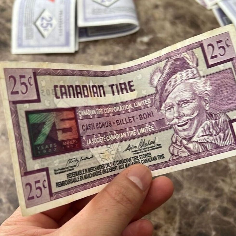 Special Edition Canadian Tire 25-cent note