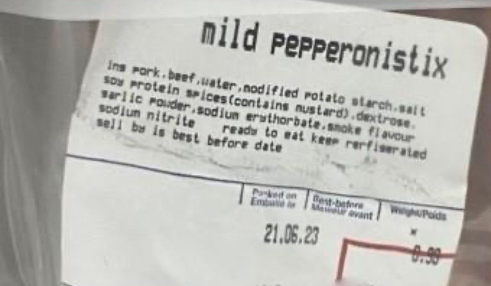 Springwater Packers brand Mild Pepperonistix
