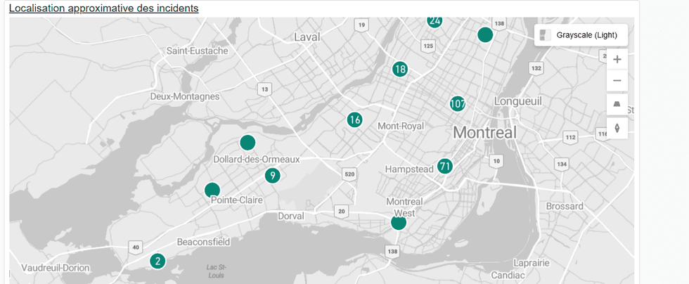 SPVM Montreal crime map