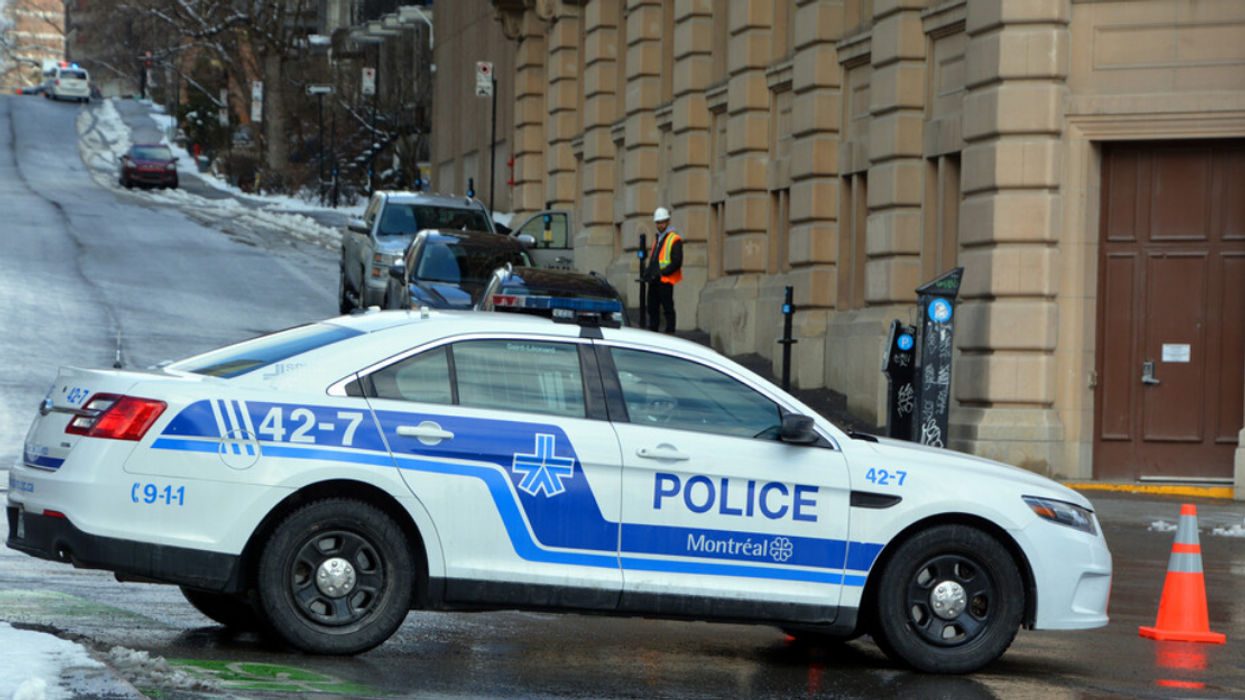 SPVM vehicle driving through Montreal.
