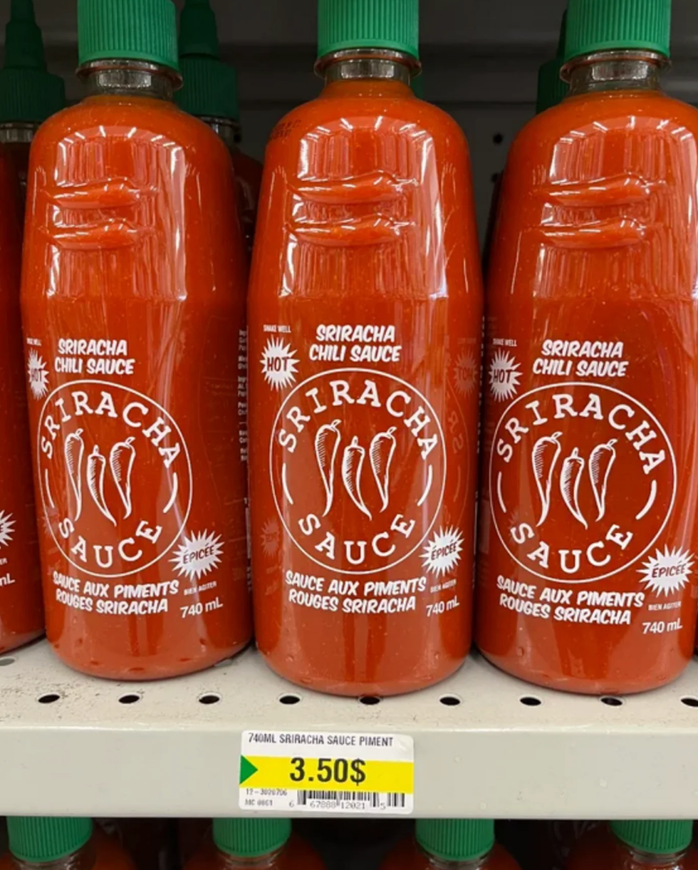 Sriracha sauce.