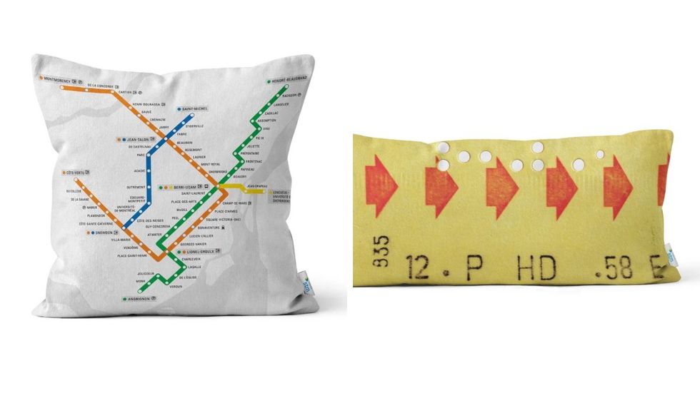 STM-themed pillows.