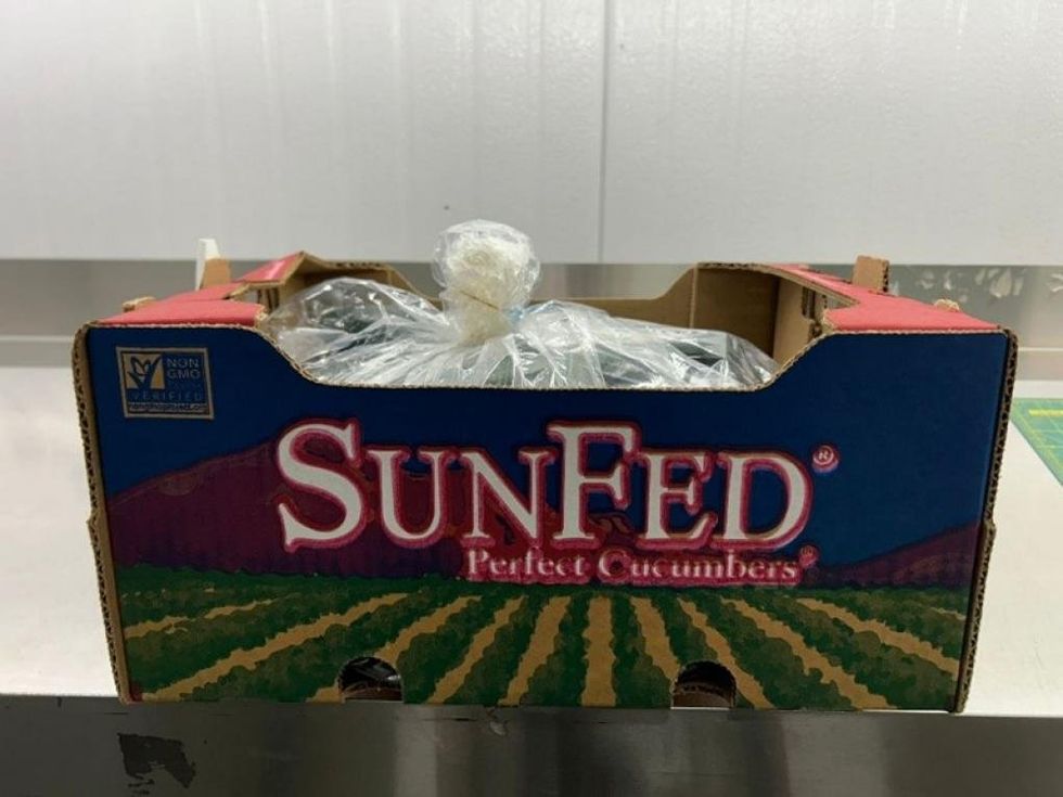 SunFed Produce whole fresh American cucumbers.