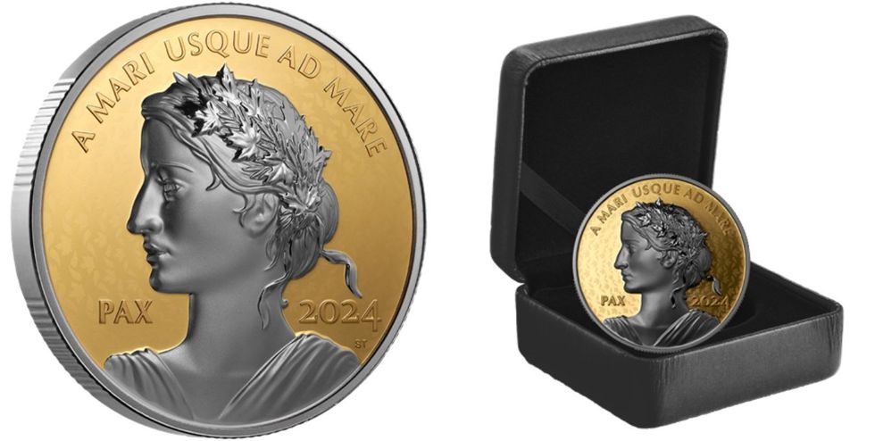 The 2024 1 oz. Platinum Plated Pure Gold Coin \u2014 Peace Dollar