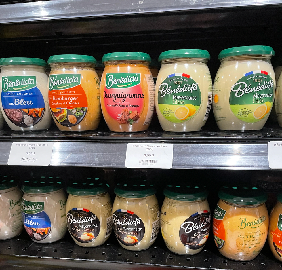 The B\u00e9n\u00e9dicta sauces