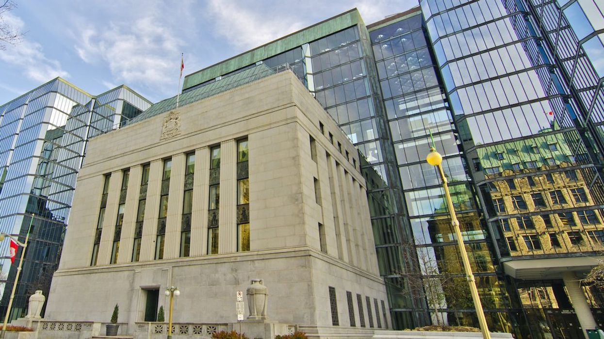 The Bank of Canada building in Ottawa, Ontario.