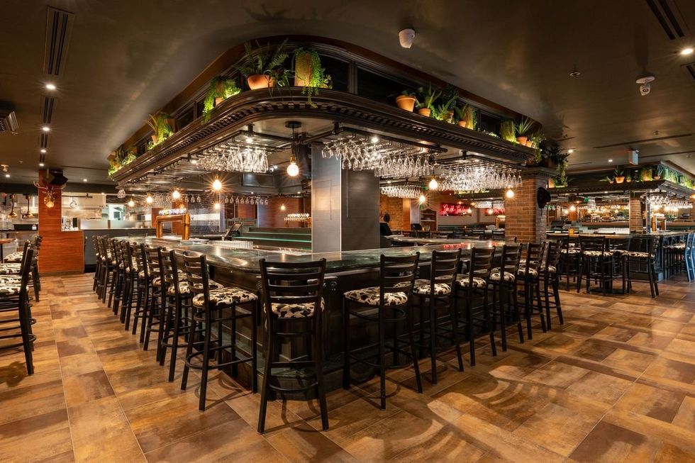 The bar at Jack Saloon.