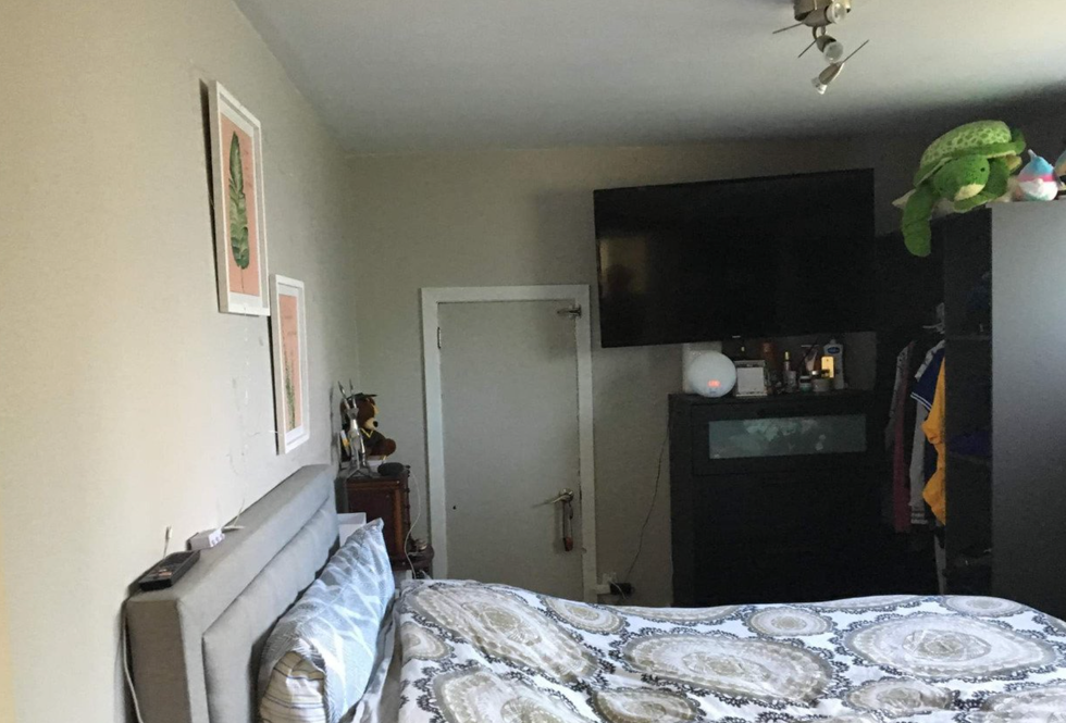 The bedroom in the apartment.