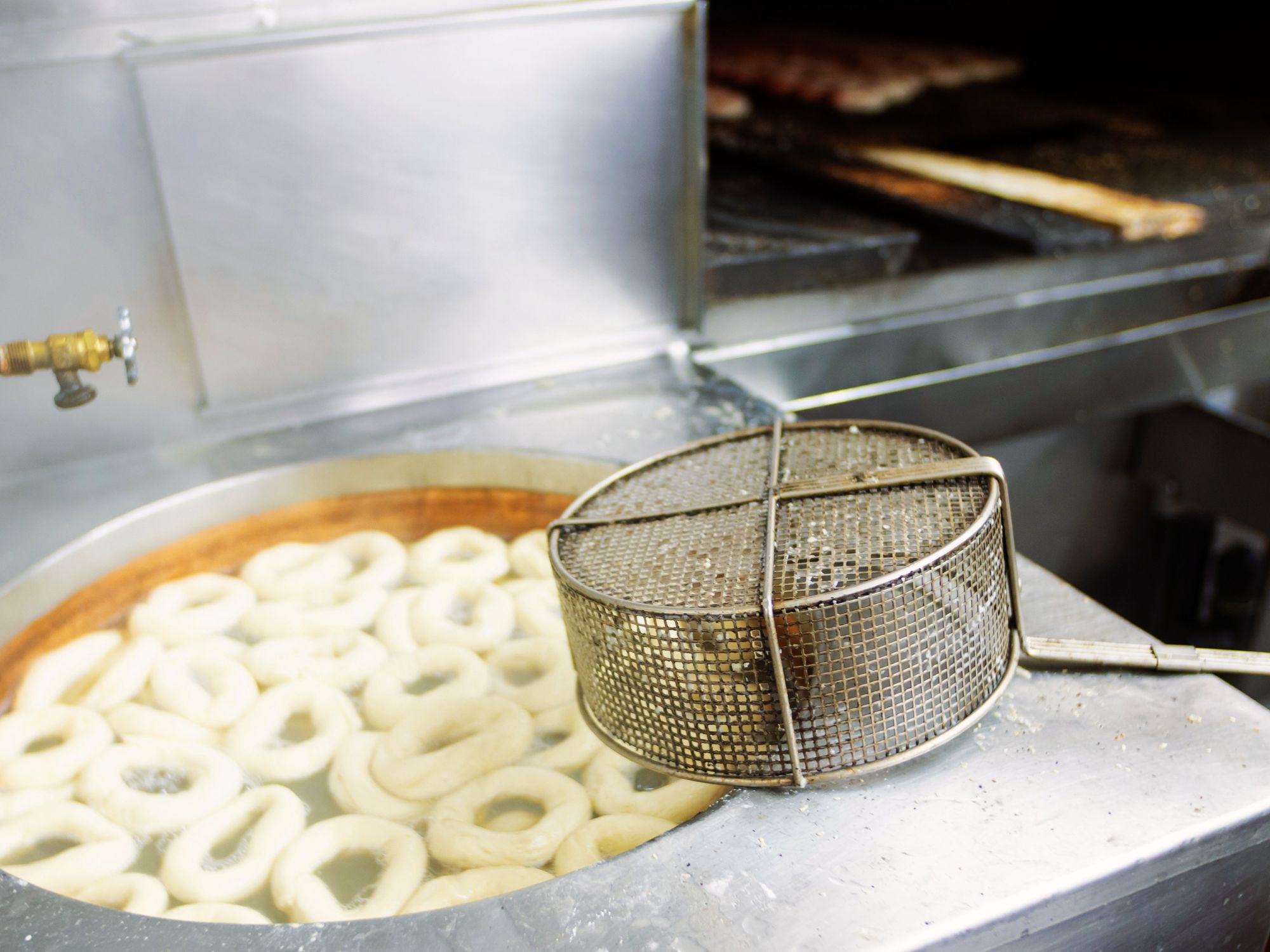 The boiler, aka. bagel hot tub.