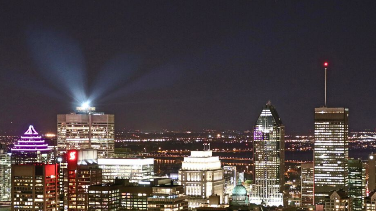 The city of Montreal by night.