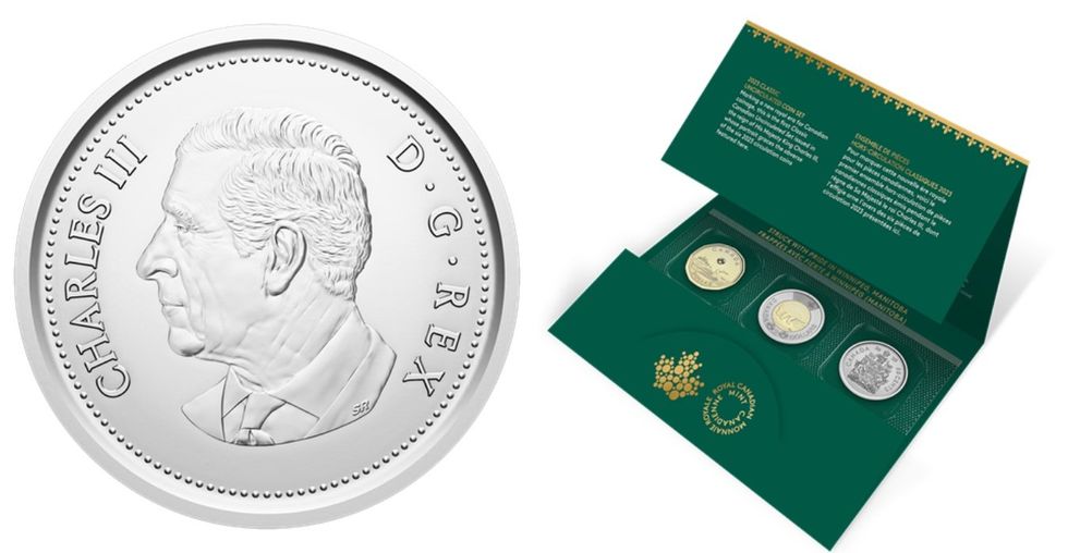 The Classic Uncirculated Set collection featuring King Charles III on the obverse of the new Canadian coins.