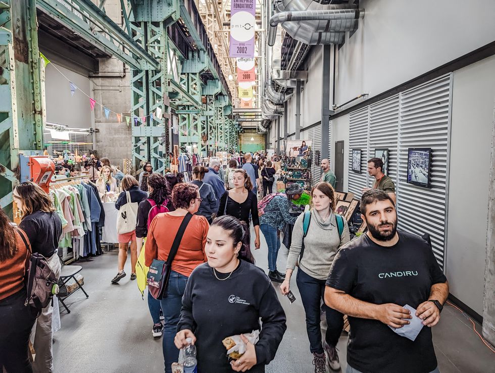 The Collectif Cr\u00e9atif Montr\u00e9al holiday market in the Angus neighbourhood.