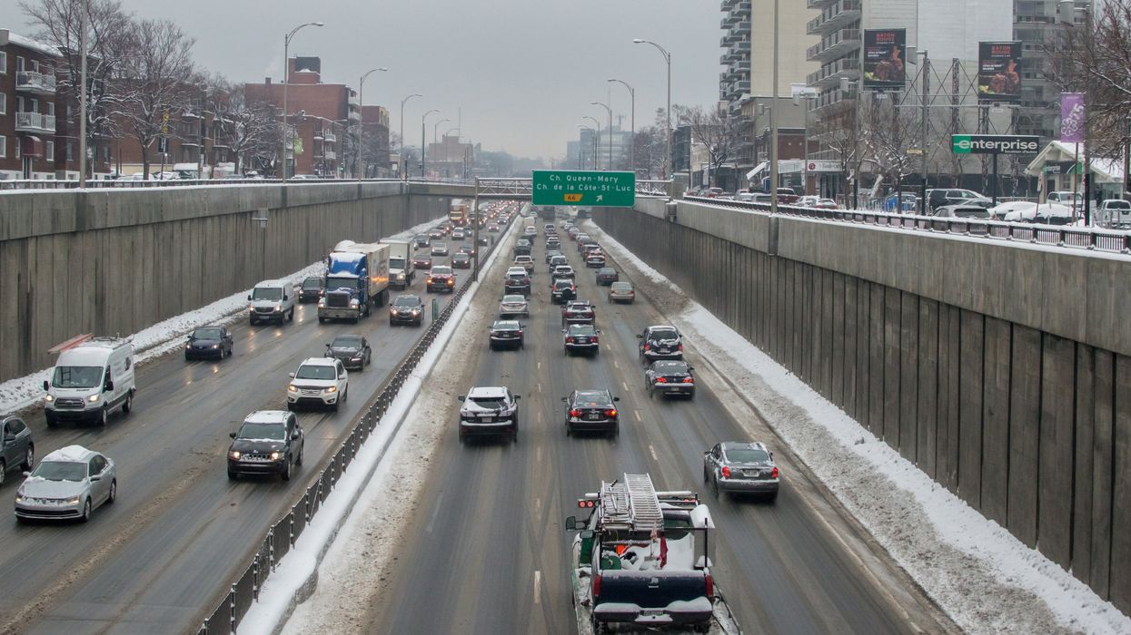 The Decarie highway in Montreal Island.