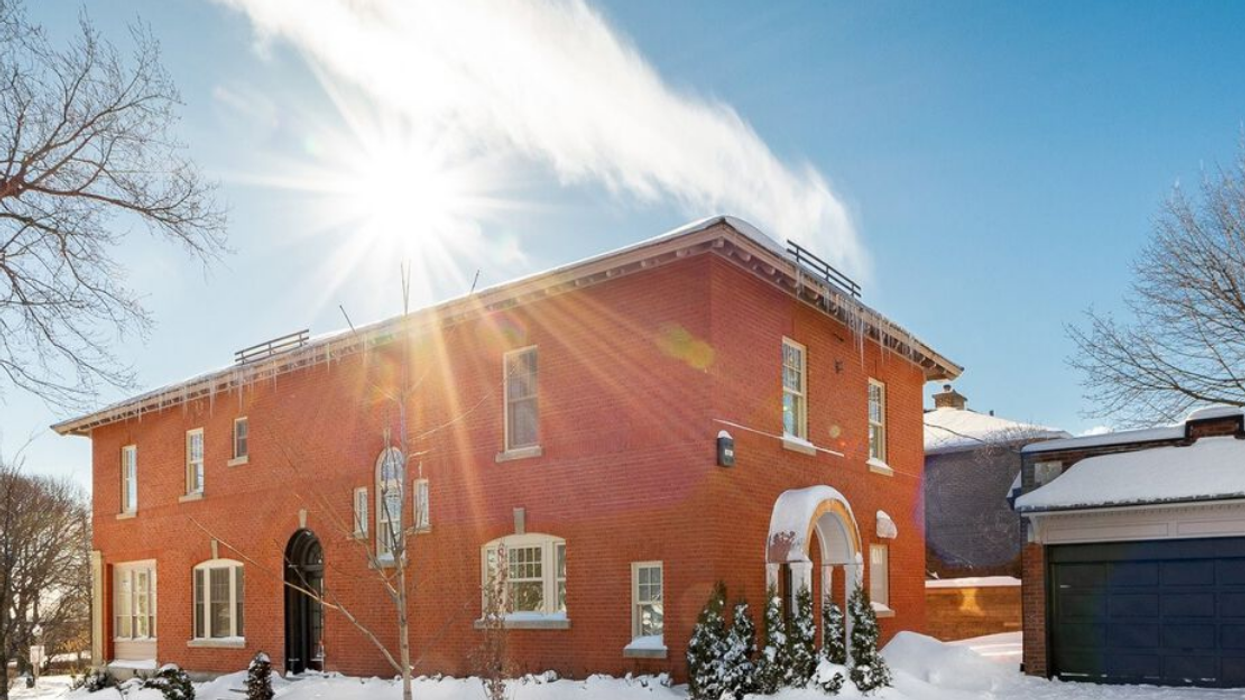 The exterior of a $6 million home in Westmount.