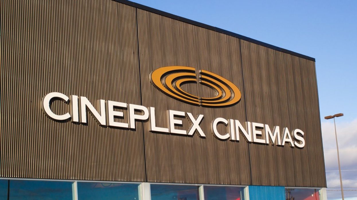 The exterior of a Cineplex cinema.