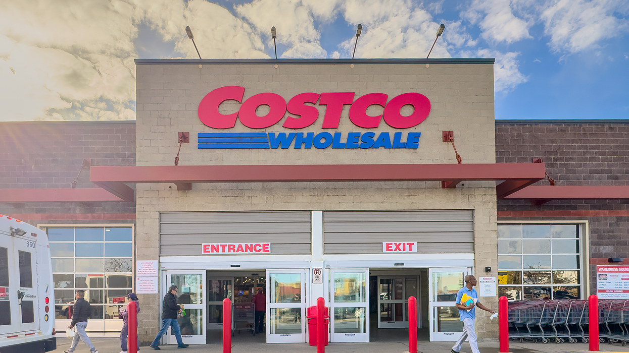 The exterior of a Costco store in Canada.