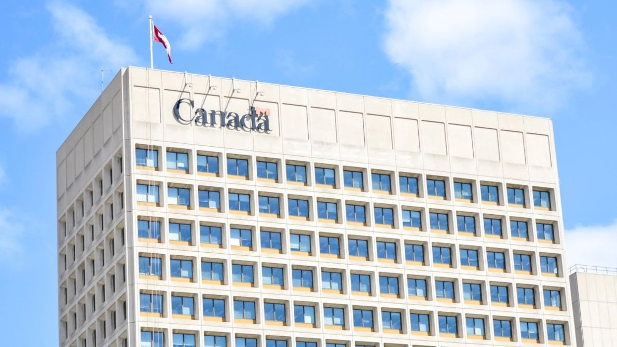 The exterior of a Government of Canada building in Ottawa.
