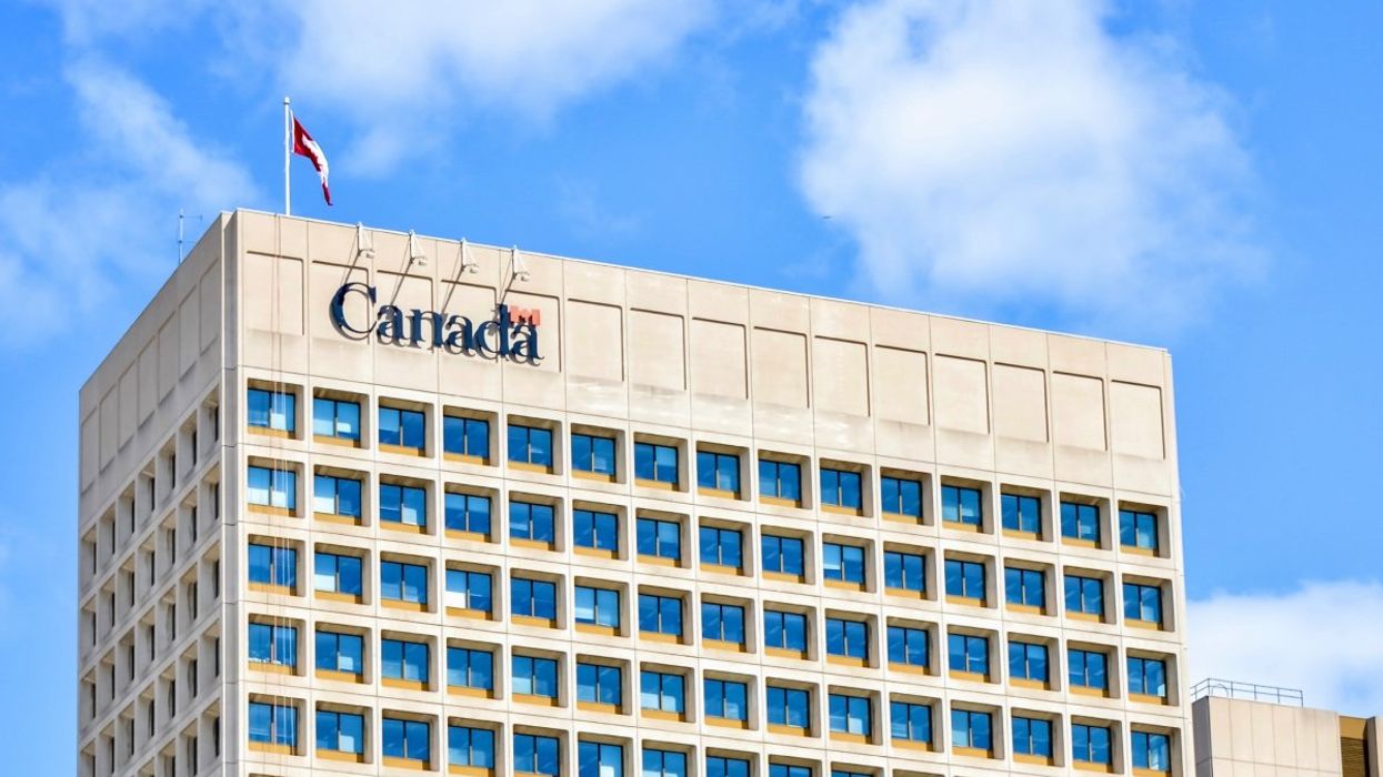 The exterior of a Government of Canada building.
