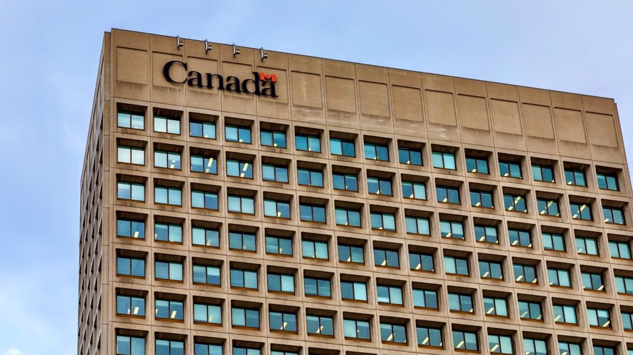 The exterior of a Government of Canada office building.