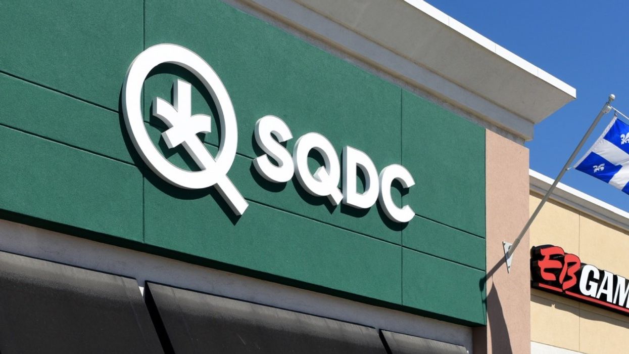 The exterior of an SQDC store in Quebec.