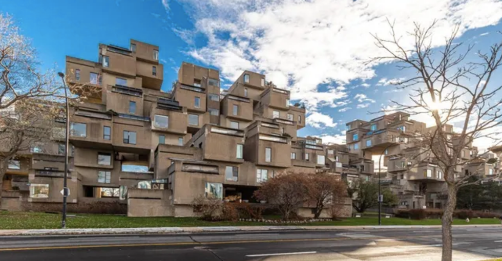 The exterior of Habitat 67.