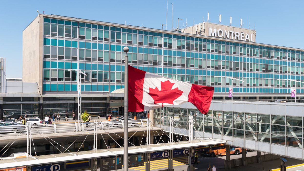 The exterior of Montreal Pierre Elliott Trudeau International Airport.