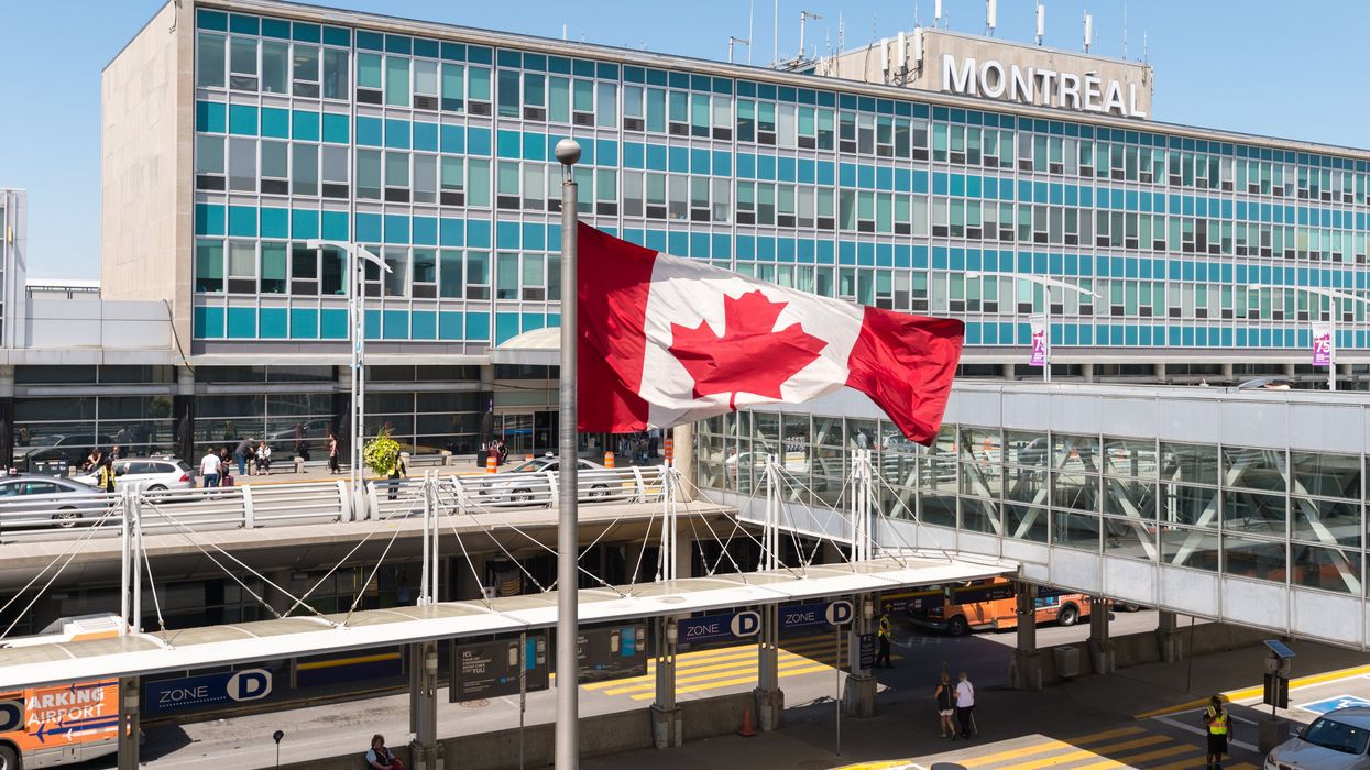 The exterior of Montreal Pierre Elliott Trudeau International Airport.