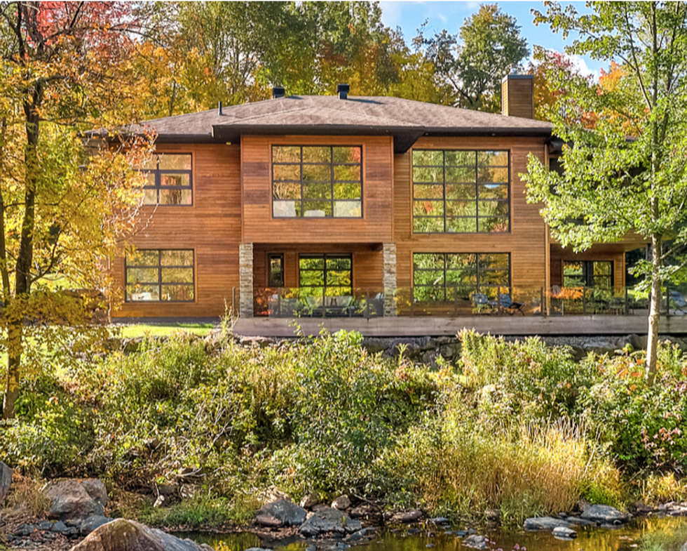 The exterior of the home.