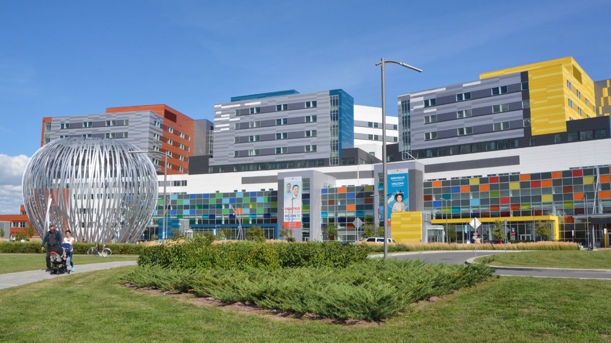 The exterior of the McGill University Health Centre in Montreal, Quebec.