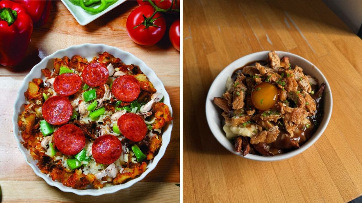 The Fries and Laid poutine from Burger Bar Crescent. Right: The Pizza Poutine from Poutineville.