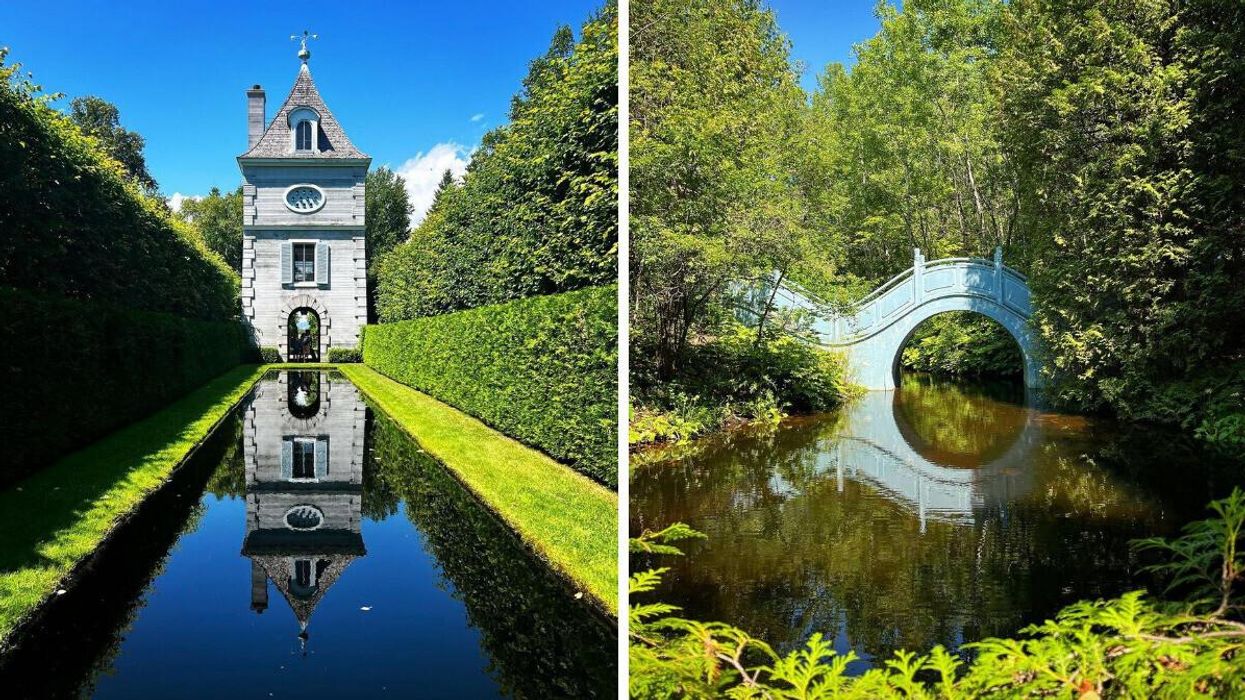 The gardens of Les Quatre Vents in Quebec.