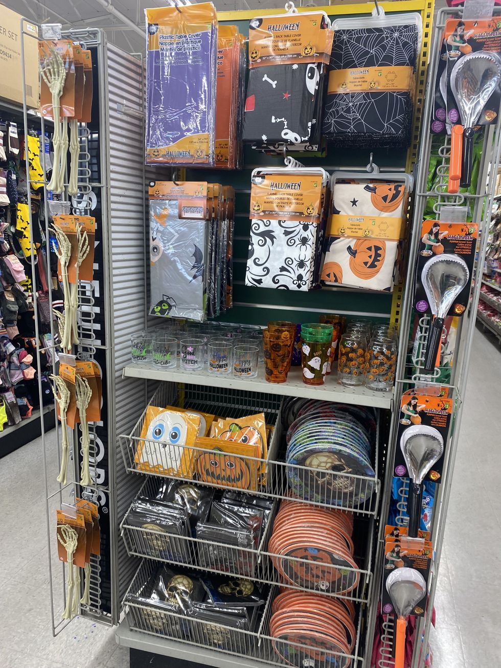 The Halloween decor section at Dollarama