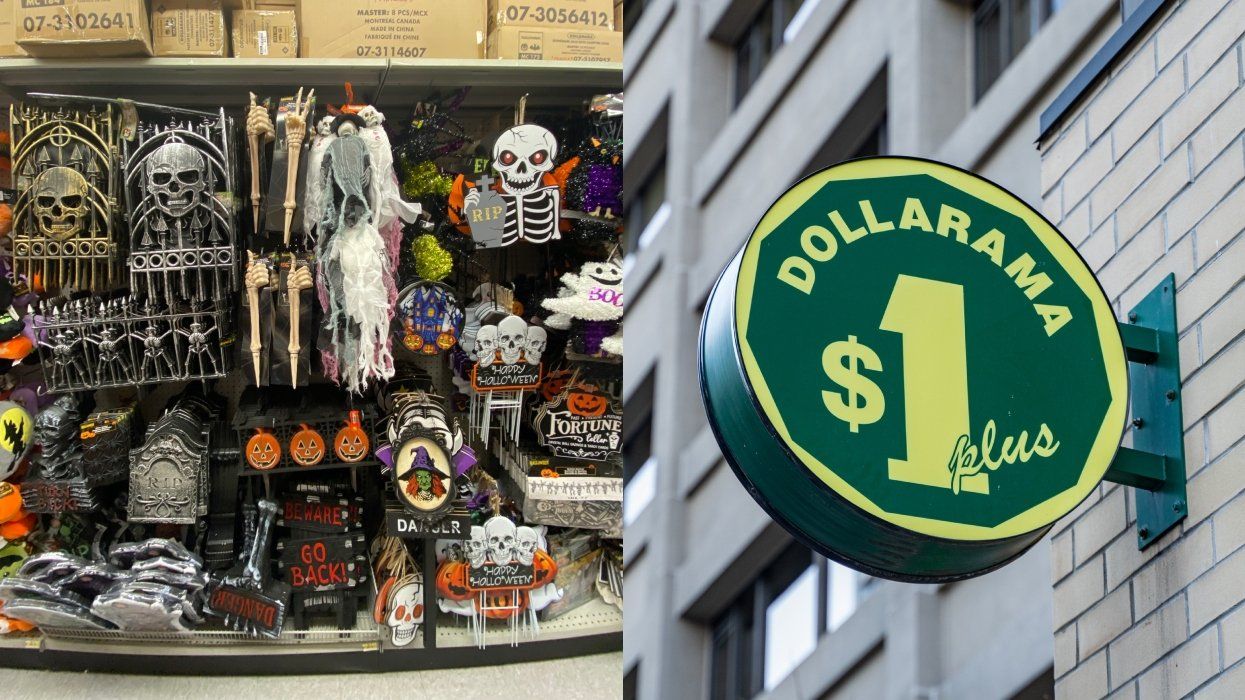 The Halloween section of a Dollarama store in Montreal.