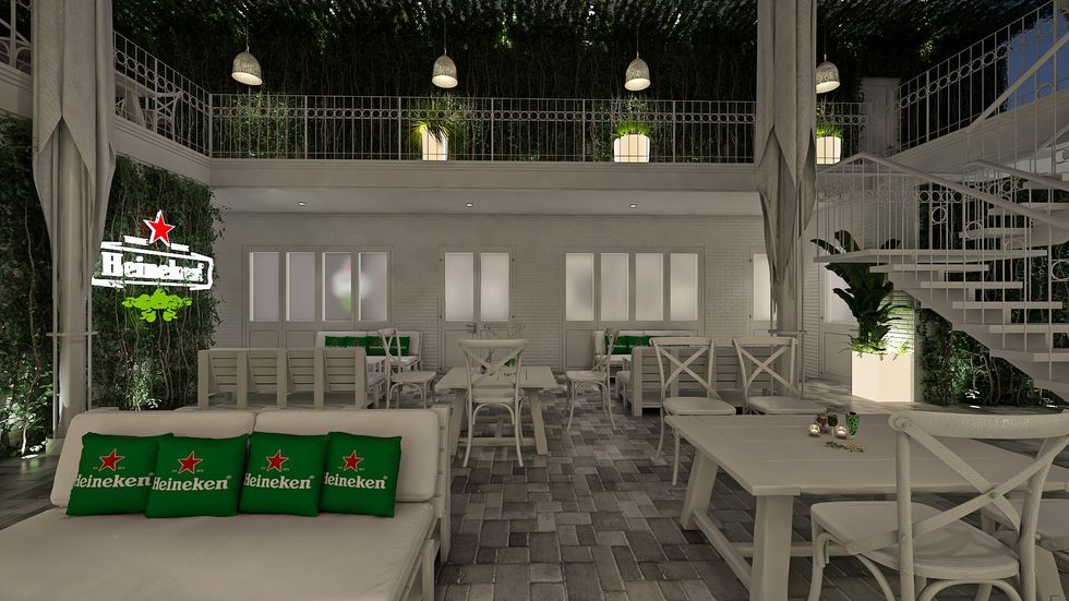 The Heineken Garden Terrasse.