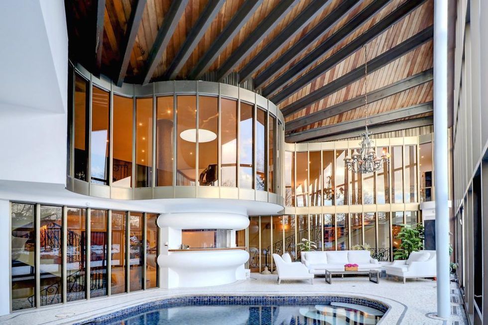 The indoor pool.
