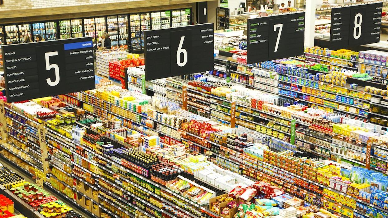 The interior of a grocery store in Canada.