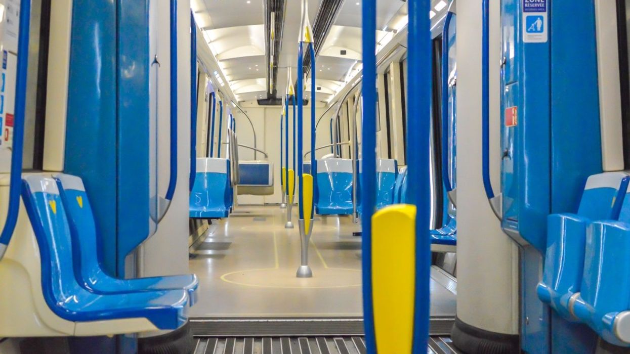 The interior of Montreal's Metro trains.