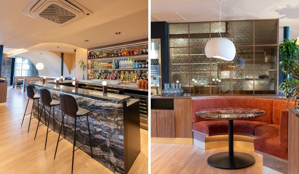 The interior of Montreal's new Lebaese restaurant Hayat.